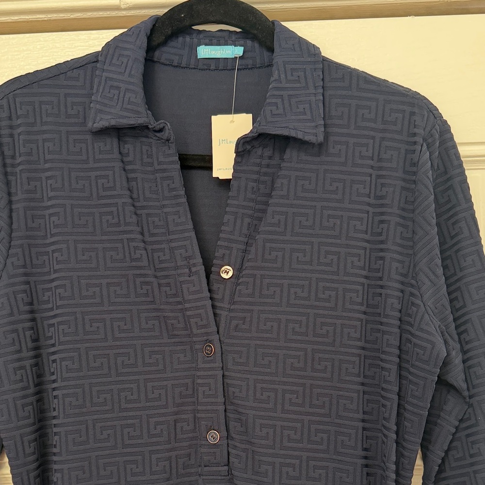 J McLaughlin Calla Navy Dress NWT